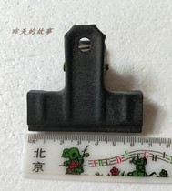 Nostalgic old stock 80-90s black iron clip 6 5cm