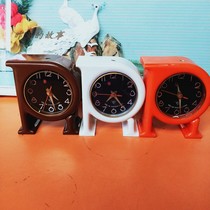 Nostalgic old stock 90s diamond brand mechanical alarm clock horseshoe watch