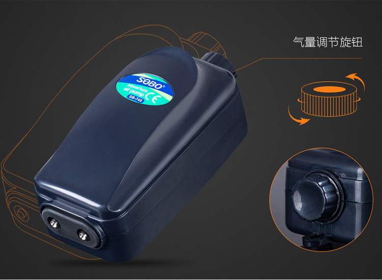 Aquarium oxygenation pump oxygenation pump fish tank oxygenation machine ultra-quiet small oxygen pump double-hole fish oxygen pump