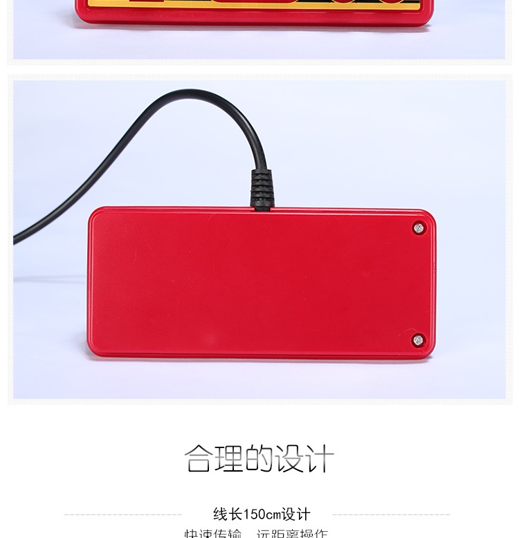 Máy trò chơi Bully 8-bit FC bộ điều khiển trò chơi 9 lỗ màu đỏ và trắng dành cho D31  D30  D99 - Kiểm soát trò chơi tay cầm fifa online 4