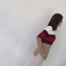 Xiaoxiao Yipu~pure original womens clothing intellectual and uninhibited bloom together in autumn B woolen sweater~A1853