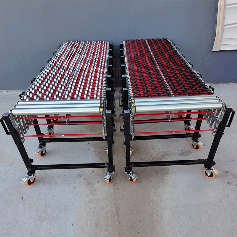 Transmission, handling, unloading artifact, loading and unloading car, unloading slide, free telescopic unpowered conveyor, Fulai wheel track