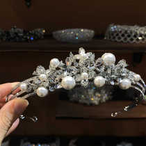 ST1-17264 Nice ETE new wedding pearl zircon crown crown high-end atmospheric bridal headwear Korean style