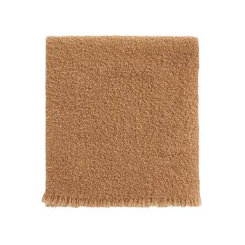 [in Stock] Nothing Written Camel Hair Scarf Wool Solid Color Shawl Warm Thickened Lp Scarf