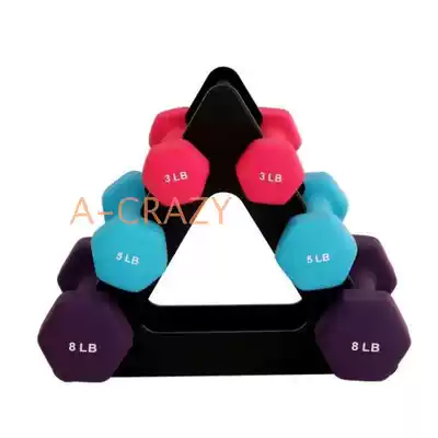 Ms. home fitness hexagonal frosted 3 pounds of 5 pounds 8 pound dumbbell set Ms. 1kg2kg men's training