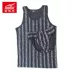 Fu Nilai Men Vest ngắn tóm tắt mùa hè Mềm mại thoải mái sọc bông thể thao giản dị 190 áo thun ba lỗ nữ big size Áo vest