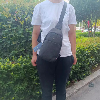 Weibao Chest Bag, Crossbody Bag, Single Shoulder Bag, Simple, Casual, Sporty, Lightweight, Soft, Rainproof, New Model, Durable