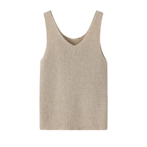 Ordos City Harness Lady Cashmere Sweatshirt Vest 100% Mountain Cashmere Pure Color Sashimi Warm 100 Hitch set head