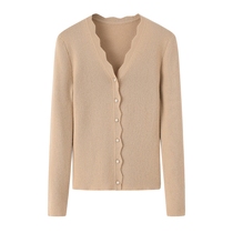 City of Ordos lace V collar lady cashmere sweatshirt 100% mt. cashmere warm and knitted sweaters