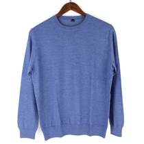 100% cashmere worsted mens round neck cashmere sweater pure cashmere-welfare quantity