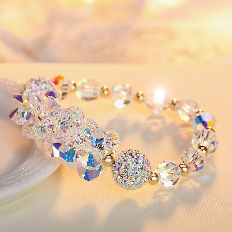 Lovers Gift Give Friends Austrian Crystal Bracelet Bracelet Bracelet Bracelet Bracelet Japan, South Korea, Europe and America Simply Shining Flash