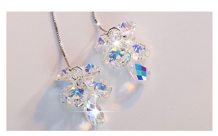 Boucles d oreilles pendantes Femme LADY en Swarovski Elements - Ref 3101305 Image 14