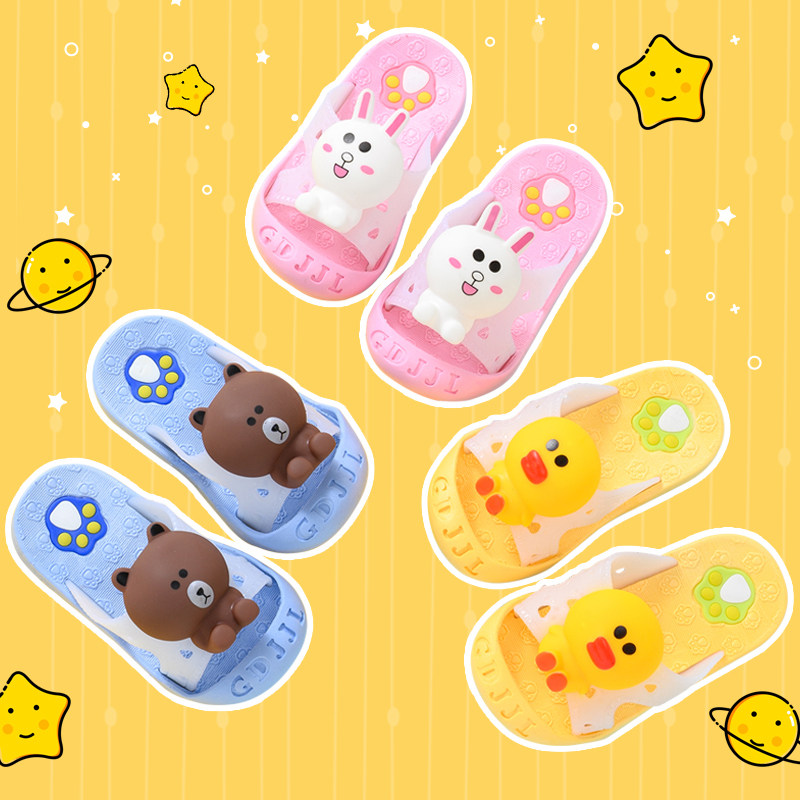 Baby boys slippers summer nonslip soft bottom 2 years old 3 girls princess cute toddler