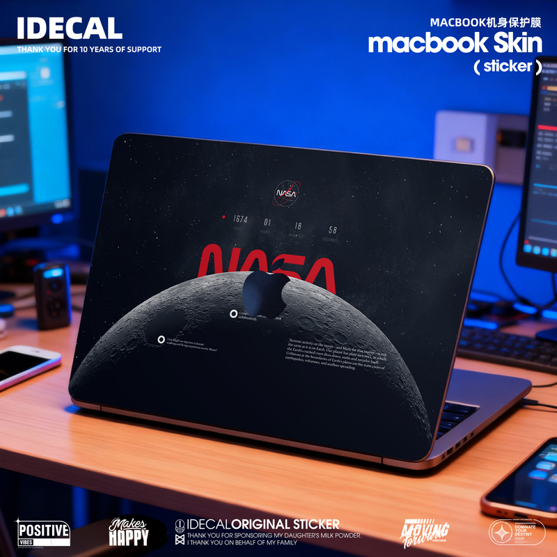 Original Color Factory Is Suitable for Apple Notebook Body Stickers, MacBook Air1315 Creative Stickers, Pro Shell Film