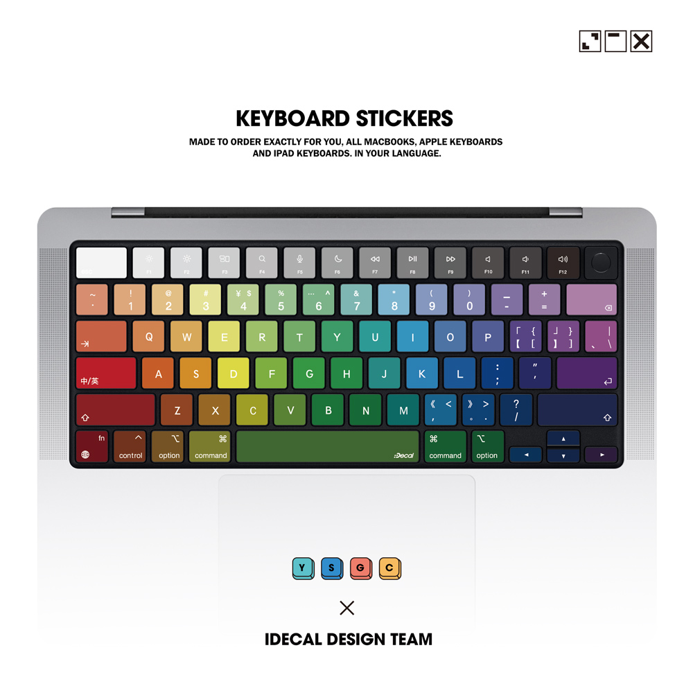 MacBookキーボードステッカー19モデルに適用 AppleノートブックPro13Airキーボード Huaweiステッカークリエイティブフィルム