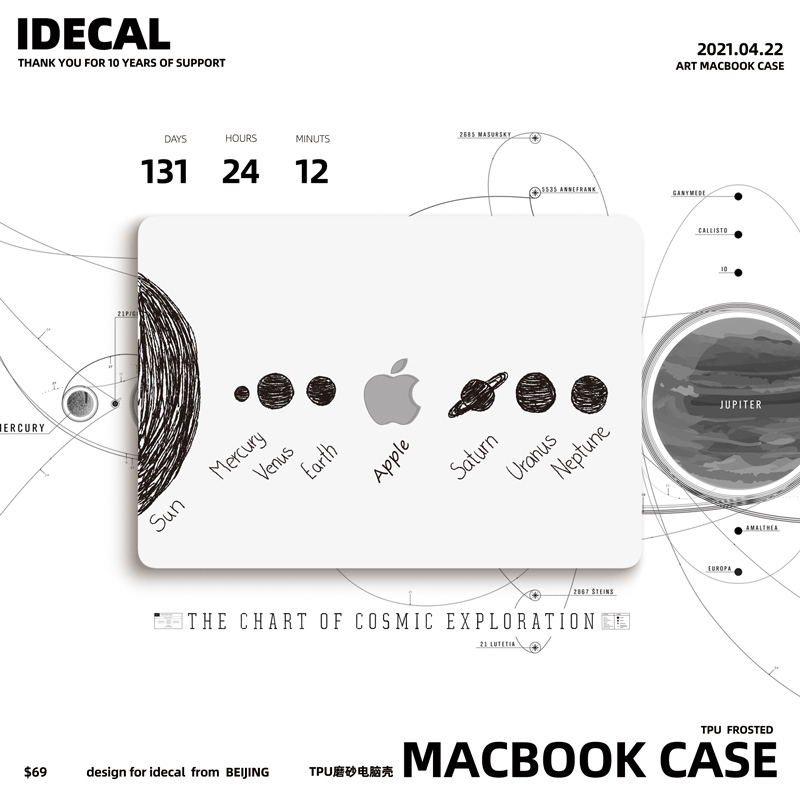 Original Color Factory Laptop Case Suitable for MacBook Case M1 Protective Case Air13Pro15 Matte