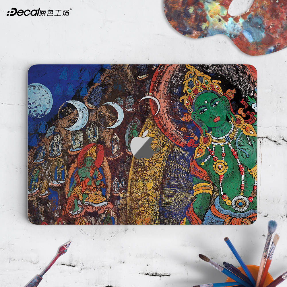 MacBook 2018 thân máy giấy bạc air13 vỏ sticker pro1315 lá máy tính xách tay - Phụ kiện máy tính xách tay miếng dán màn hình máy tính
