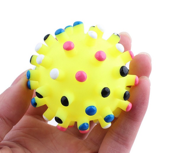 Nhà máy trực tiếp pet vocal nhỏ đâm bóng 7 CM bán hot Meteor bóng Cat dog đồ chơi bóng đồ chơi mèo
