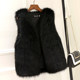 Fur vest ລະດູຫນາວຂອງແມ່ຍິງສັ້ນ 2023 ໃຫມ່ imitation fox fur vest mink plush vest ຫນາແຫນ້ນ jacket ອົບອຸ່ນ