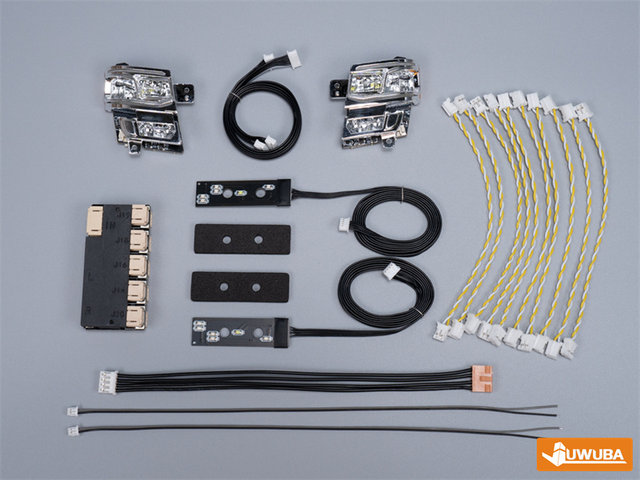 タミヤ スカニア 770S用MFC対応LED シミュレーションヘッドライト RC トラック 770S LED 5V ヘッドライト照明システム 1/14 タミヤ
