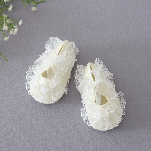 Кружевной детский наряд маленькой принцессы, обувь для раннего возраста для новорожденных, платье, мягкая подошва, 0-6 мес.