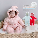 Детский зимний пуховик для выхода на улицу для девочек, утепленная милая куртка для принцессы