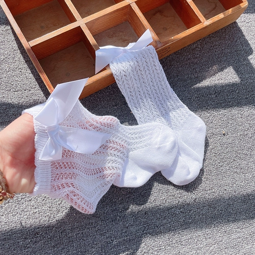 Детские летние носки, средство от комаров, гольфы для принцессы, Испания, средней длины