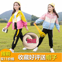 Girls foreign style leisure set two-piece set 3 spring and autumn 5 middle and big Children 7 children 6 fashion 8 Korean version of net red sportswear 9