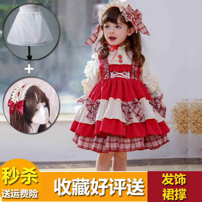 Girls' foreign-style Spanish style Lolita dress spring and summer children Lolita princess dress dress