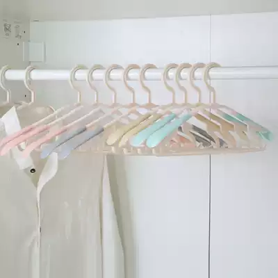 Children's multifunctional plastic non-slip retractable adult shoulder hanger trouser rack tie tie clip drying rack