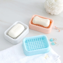 Bathroom Drain Double soap Box Creative Plastics Travel Soap Box Handmade Soap toilet Placed Soap Racks