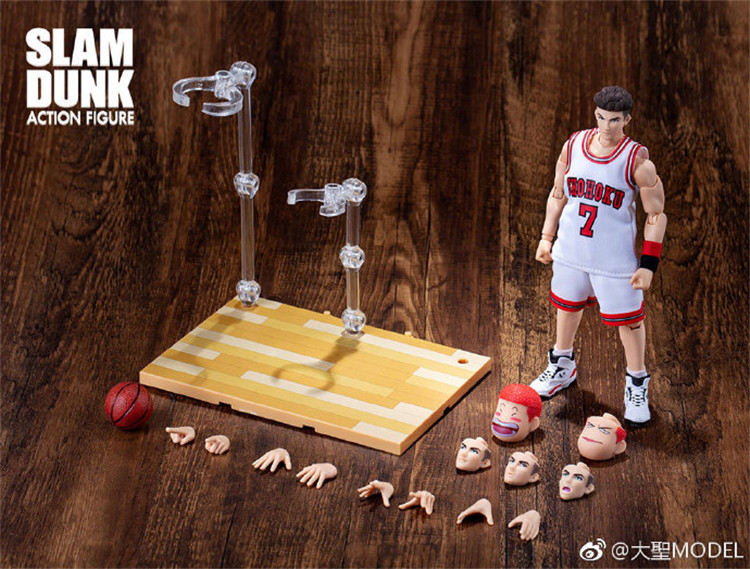 Great Sage Model White Miyagi Liangtian Slam Dunk Master Xiangbei Team Sends Sakuragi Q Edition Head Sculpture Movable