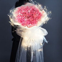 Starry dried flower bouquet large bouquet gift box Valentines Day to send Girlfriend Birthday gift female confession eternal life flower Tanabata