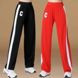 Штаны, танцующий быстросохнущий комбинезон для спортзала, свободный прямой крой