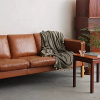 [coznap vintage] Đồ nội thất thời trung cổ Bắc Âu Borge Mogensen thiết kế sofa màu nâu - Đồ nội thất thiết kế ghế xếp