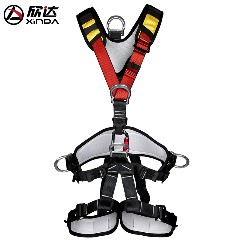 Xinda aerial work harness climbing rescue full body harness comfortable full security safety climbing equipment anti-fall