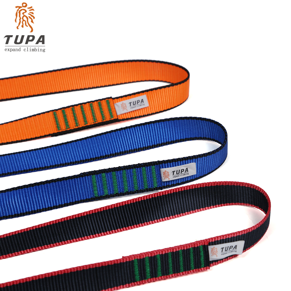 Tuo climbing mountain outdoor rock climbing equipment quick-hanging flat belt safety protection belt load-bearing high-strength wear-resistant forming flat belt ring