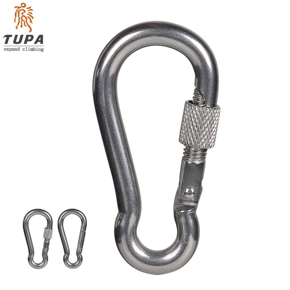 TUPAN TUPA outdoor mountaineering hook with lock steel buckle carabiner safety hanging buckle lock Yoga hook lock