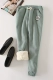 Đặc biệt hàng ngày quần mùa đông lỏng lẻo ấm dày cộng với chân nhung quần cotton quần da cừu kích thước lớn của phụ nữ blazer nữ