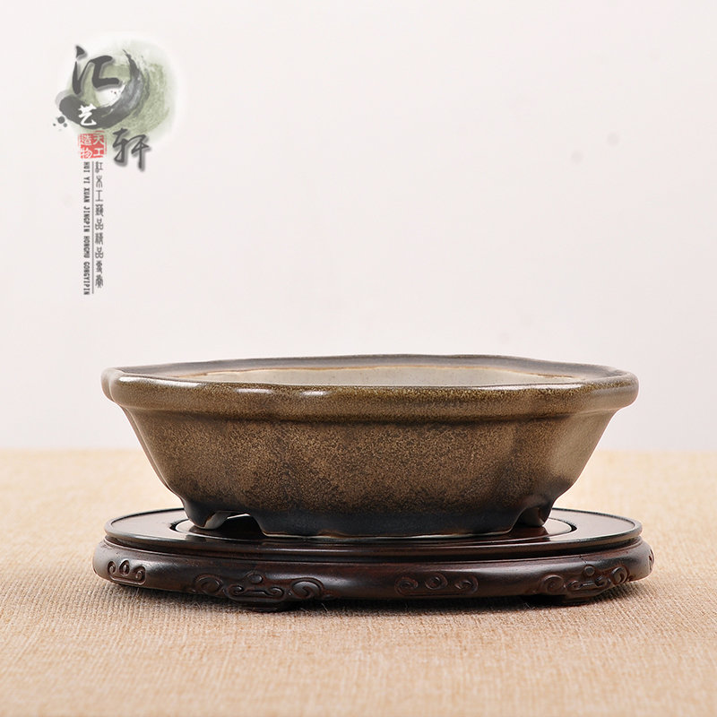 Red Wood Red Acid Branches Purple Light Sandalwood Round Solid Wood Teapot Bottom Care Tea Set Incense Stove Bonsai Jade Vase Pendulum base