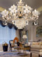 European-Style Living Room Crystal Chandelier, Luxurious French-Style Light Luxury Villa Hall Lamp, Dining Room Lamp, Bedroom Study Chandelier Lighting Fixtures