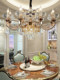 European-Style Light Luxury Living Room Crystal Chandelier, Grand Villa Open-Air Duplex Lobby Light, High-End Dining Room and Bedroom Lighting Fixtures