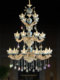 Large Chandelier for Duplex Villa, Simple European-Style Villa, Duplex Villa, French-Style Living Room Crystal Lamp, Grand Ceramic Lighting Fixtures