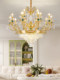 Crystal Chandelier for Duplex Villa, Large Chandelier for Hollow Living Room, Light Luxury European-Style French Chandelier for High-Ceilinged Stairwell