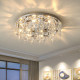 Postmodern Light Luxury Crystal Ceiling Lamp European Style Simple Dining Room Bedroom Lamp Living Room Study Stainless Steel New Lamp