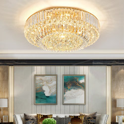 European-Style Ceiling Lamp, Living Room Crystal Lamp, Modern, Simple, Elegant, Light Luxury, Dining Room, Bedroom Lamp, Simple European Style New Lamps