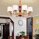 All-Copper Duplex Chandelier, New Chinese-Style Living Room Lamp, Dining Room Rosewood Grand Villa Lighting, Guangdong Zhongshan Lighting Fixtures