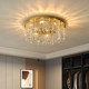 Postmodern Light Luxury Crystal Ceiling Lamp European Style Simple Dining Room Bedroom Lamp Living Room Study Stainless Steel New Lamp