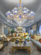 New French-Style Crystal Chandelier for Living Room, Light Luxury Duplex, European-Style Dining Room, Master Bedroom, Luxurious Ceramic Chandelier