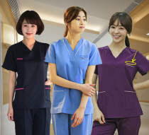 Korean version of wash clothes short sleeve set cotton isolation operating room clothes brush hand clothes long sleeve men and women oral work clothes